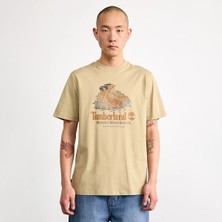 Timberland Front Boot Graphic Erkek Bej Tişört