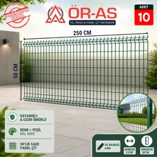 Ör - As Tel Örgü & Panel Çit Sistemleri Bahçe Teli Panel Çit 50 cm x 250 cm = 10-Adet