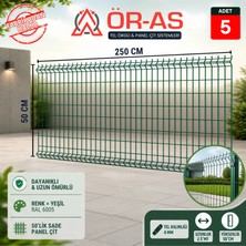 Ör - As Tel Örgü & Panel Çit Sistemleri Bahçe Teli Panel Çit 50 cm x 250 cm = 5-Adet
