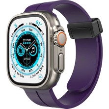 Hsc Bilişim Uryport Apple Watch 42MM KR412 Elegance Stylısh Kordon - Derin Mor