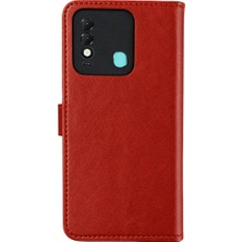 Vuralsin38 Tecno Spark 8t Trend S Plus Kapaklı Telefon Kılıf - Kırmızı