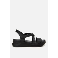 Yaya By Hotiç Kadın Siyah Comfort Düz Sandalet