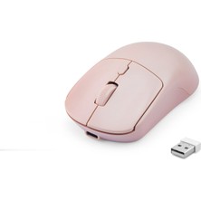 Zenviaa Dual Mode Şarjlı Kablosuz Mouse 2.4 Ghz Bluetooth 5.0 4000 Dpı Pembe HDX3415P Zenviaaggg