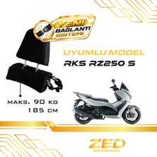 Threeback / Rks RZ250S Uyumlu / Bel ve Sırt Dayama ve Yolcu Yükseltme Sistemi