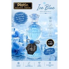 Platin Kolonyaları 200 Ml. Küçük Ince Belli Cam Şişe Ice Blue Kolonyası