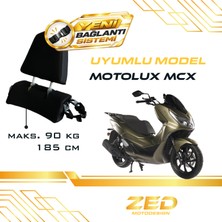 Threeback / Motolux Mcx Uyumlu / Bel ve Sırt Dayama ve Yolcu Yükseltme Sistemi