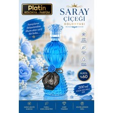 Platin Kolonyaları 200 Ml. Küçük Ince Belli Cam Şişe Saray Çiçeği Kolonyası
