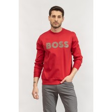 Boss Men's Crew Neck Sweatshirt Red