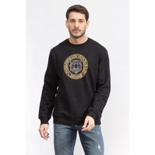 Just Cavallı Just Cavalli Men's Crew Neck Sweatshirt Black