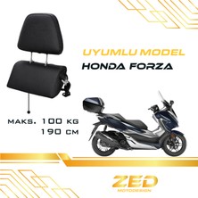 Threeback / Honda Forza 250 Uyumlu / Bel ve Sırt Dayama ve Yolcu Yükseltme Sistemi