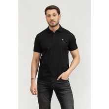 Harmont&blaıne Harmont Blaine Men's Polo Collar T-Shirt Black