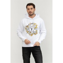 Versace Jeans Couture Men's Hooded Sweatshirt White