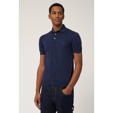 Harmont&blaıne Harmont Blaine Men's Polo Collar Knitwear Navy