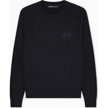 Ea7 Women's Knit Sweater Blue