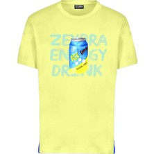 Zeybra Men's Crew Neck T-Shirt Yellow