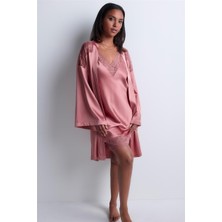 Aubade Midnight Whisper Kimono Pink