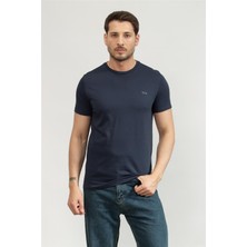 Harmont&blaıne Harmont Blaine Men's Crew Neck T-Shirt Navy