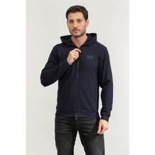 Ea7 Men's Hooded Sweatshirt Blue
