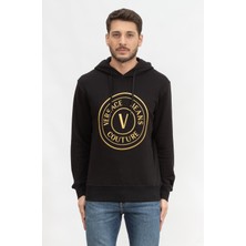 Versace Jeans Couture Men's Hooded Sweatshirt Black