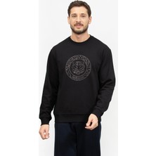 Just Cavallı Just Cavalli Men's Crew Neck Sweatshirt Black