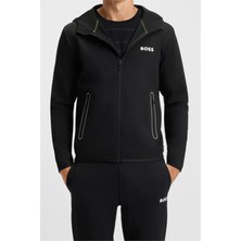 Boss Men's Zip-Up Sweatshirt Black