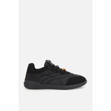 Yaya By Hotiç Kadın Siyah Süet Detaylı Bağcıklı Sneaker