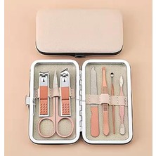 Parça Profesyonel Manikür Pedikür Seti, Tırnak Makası, Kaş Makası, Cımbız, Rose Gold No:2-3