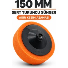 Aplikatörlü Polisaj Süngeri Turuncu 150MM