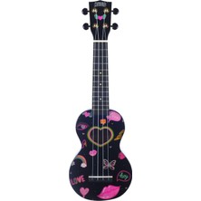 Soprano Ukulele (Heart Black)