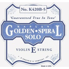 Keman Tek Teli, Kaplan, Golden Spiral Solo, Scale Keman Tel Kaplan Gss Kemane Mi Ba