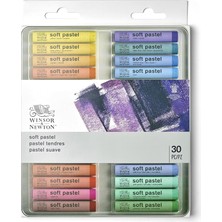 & Newton 1790002 Sanatçı Yumuşak Pastel Tebeşir, Kolay Sürme ve Gizleme Için Yumuşak Pastel Boya, Canlı Renkler, 30 Renk