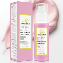 Merfi Store Spf 50+ Pembe Ton Eşitleyici Güneş Kremi – Doğal Pembe Işıltı Etkili Geniş Spektrum Koruma