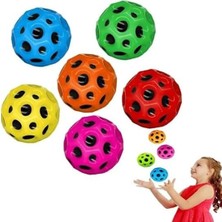 Merfi Store Zıplayan Top Moon Ball Ay Topu Karışık Tek Renkli 7 cm - 1 Adet