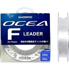 Ocea Leader Fluorocarbon Şok Lider Misina 0.38MM 9KG/20LB. 50MT.
