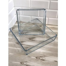 Merfi Store Premium 2 Li Kare Borcam-Fırın Kabı
