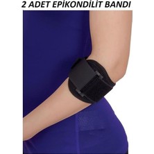 Merfi Store Adet Epikondilit Bandajı, Tenisçi Dirsek Bandı, Neopren, Siyah, Unisex