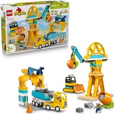 Merfi Store Duplo Kasabası 3'ü 1 Arada Inşaat Sahası ve Araçları 10476