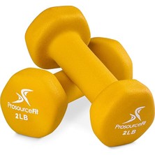 Merfi Store Neoprene Dumbbell Coated For Non-Slip Grip, 4 Lb