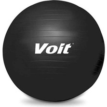 Merfi Store T5406 65 cm Pilates Topu + Pompa Hediyeli Unisex, Siyah, Tek Beden