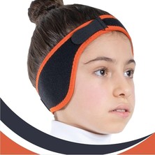 Merfi Store Çocuk Kepçe Kulak Bandı Pediatrik Kepçe Kulak Bandı Siyah Turuncu Şerit 22STD