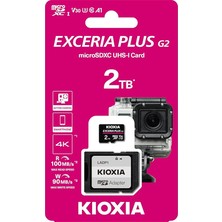 Excerıa Plus G2 2tb Microsdxc Hafıza Kartı – Uhs-I U3 V30 C10 A1, 100MB/S Okuma, 90MB/S Yazma, 4K