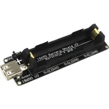 Merfi Store ve Wemos ESP32 ile Uyumlu Mikro USB Lityum Batarya Şarj Shield V3