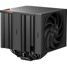 Cps RZ820 Cpu Hava Soğutucu, Dört 8mm ve Dört 6mm Isı Borulu 290W Tdp Çift Kule Soğutucu, Çift Pwm Fan, Intel LGA1851/1700/1200/115X/20XX ve Amd Am5/am4 ile Uyumlu, Siyah