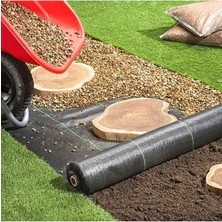 Örtüsü 1,5X15 M Jüt Yer Örtüsü Bitki Taban Örtüsü Taş Toprak Altı Örtüsü Siyah Malç Örtüsü
