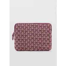 Mango Printed Quilted Laptop Sleeve