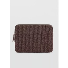 Mango Printed Quilted Laptop Sleeve