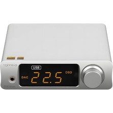 Merfi Store Audio Dx3 Pro+ ES9038Q2M Desktop Dac ve Headphone Amplifier, Silver, Dac ve Kulaklık Amplifikatör�