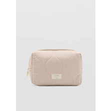 Mango Cosmetic Bag With Decorative Stitching