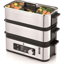 Kitchenminis Mini Buharlı Pişirici, 4,3 L, Hafıza Fonksiyonlu, Sıcak Tutma Fonksiyonlu, Kalan Süre Göstergeli, 2 Pişirme Hazneli