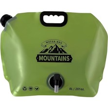 8l Katlanabilir Su Kabı Musluklu Taşınabilir Kamp Su Bidonu Piknik Outdoor Su Tankı MKMP-0046